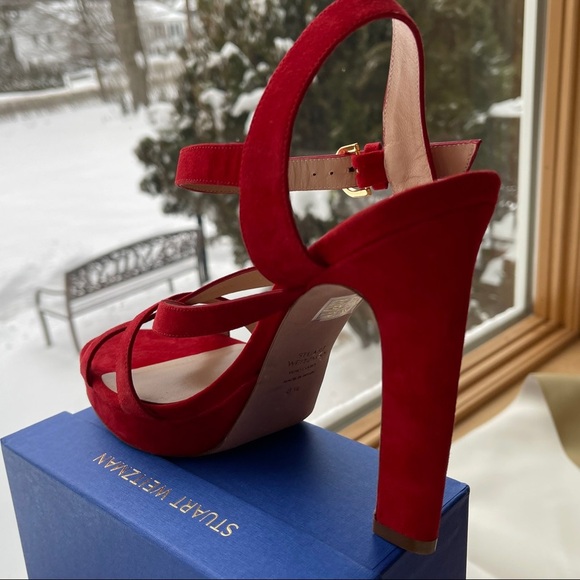 Stuart Weitzman, Cersei Suede. New, Strappy Sandal - Picture 4 of 6